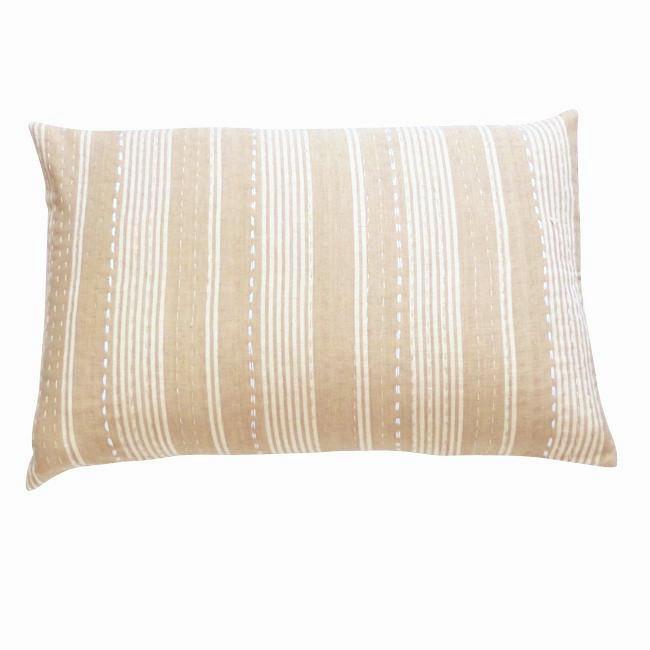 Camel With White Stripes Cushion (2)