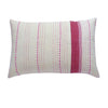 Red Check Cushion / Pink Stitching (2)