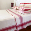 Queen Ivory and Red throw