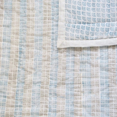Prussian teal quilt