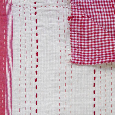 Small Red Check Quilt