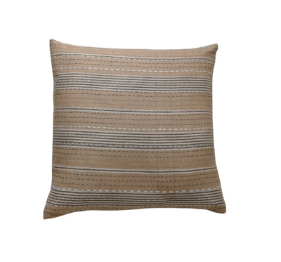 Tan Ticking cushion