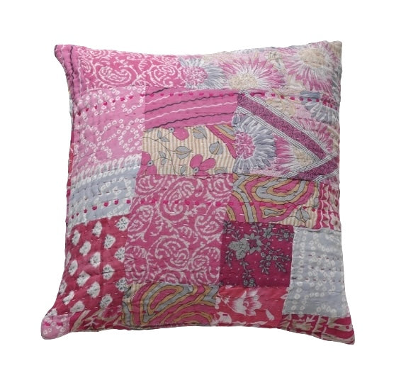 Romance patchwork cushion
