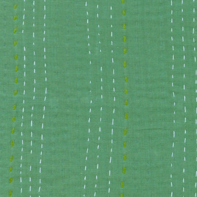 Green Tea Vintage Sari quilt