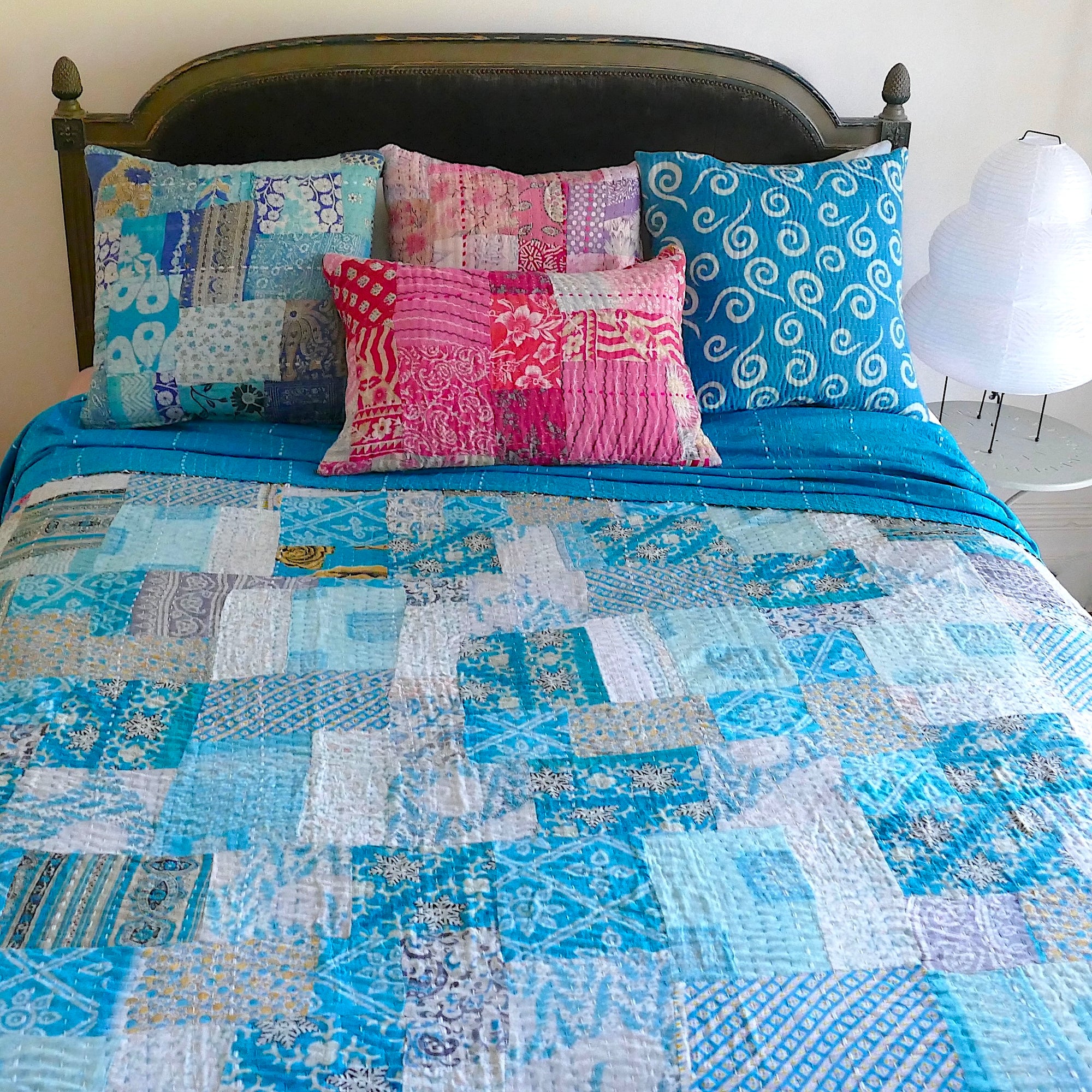 Blue Grotto Vintage sari patchwork