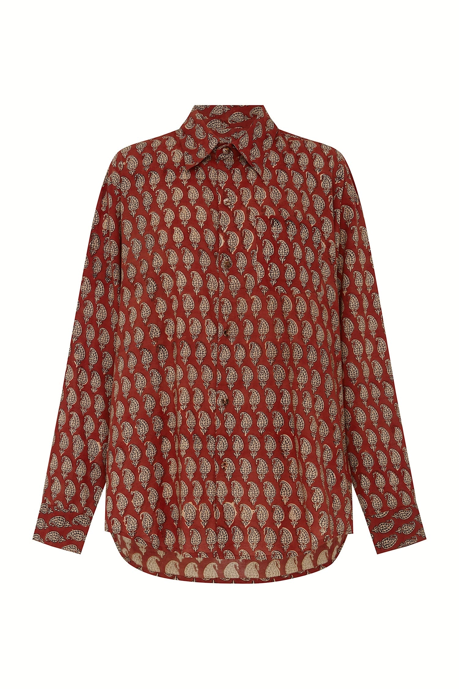 Ochre Paisley Shirt
