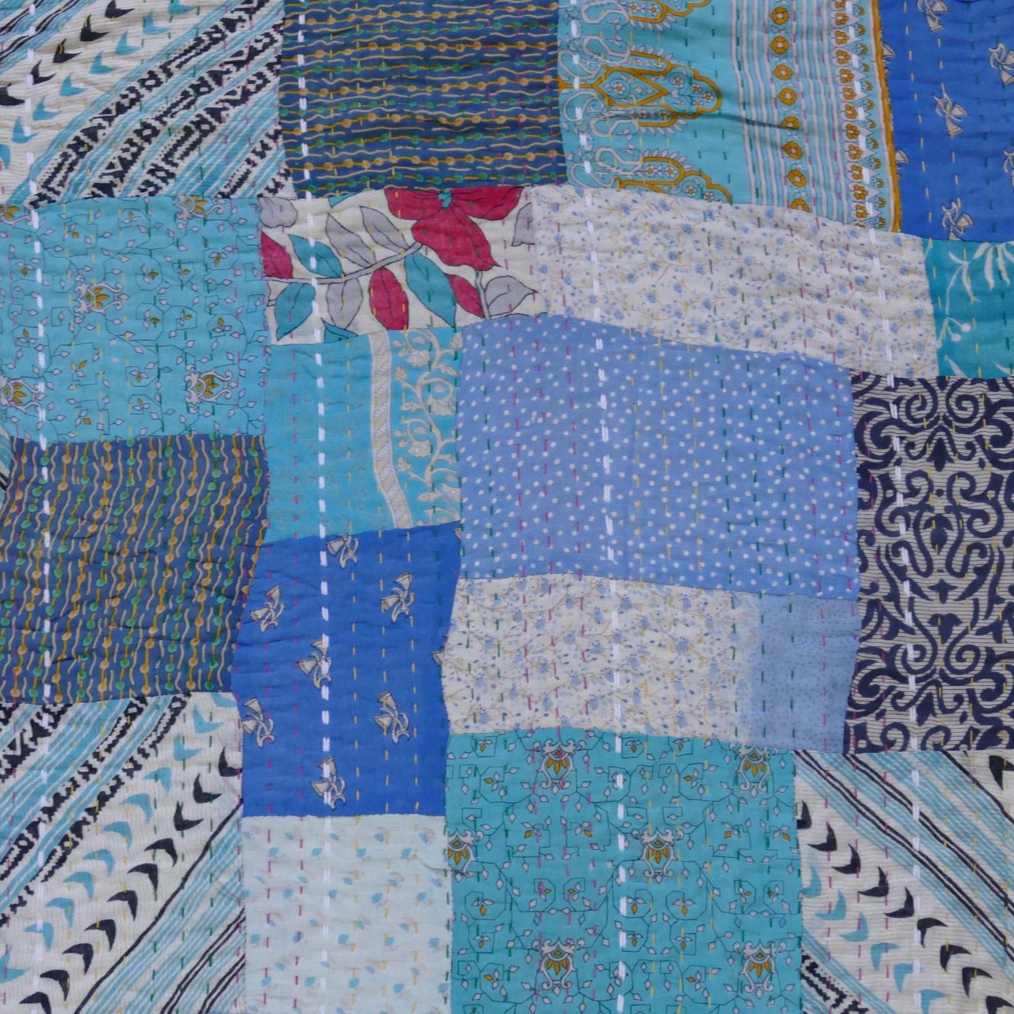 Crystal Haze Vintage Sari Quilt