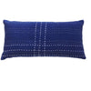 Indigo Bolster with White Stitching