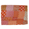 Tangerine Tango Vintage Sari Quilt