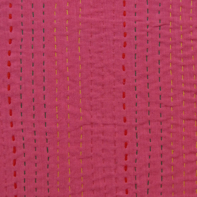 Pink Aquatic Vintage Sari Quilt