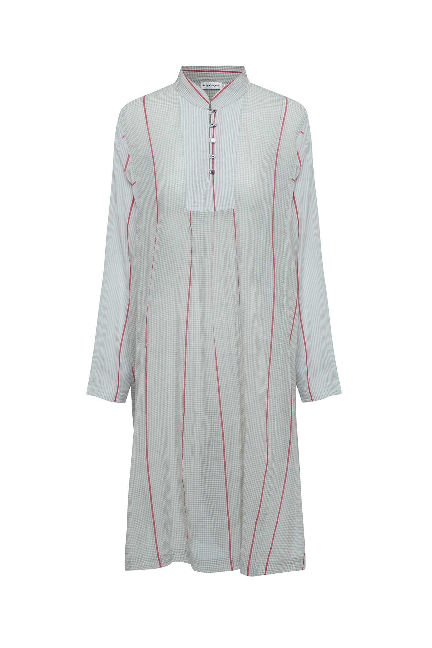 Grey/Red Smock Dress