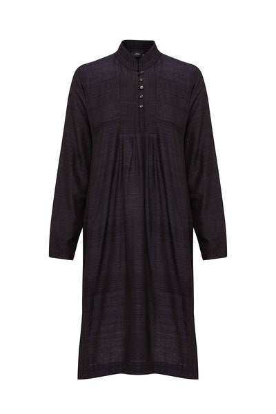 Black Indigo Smock Dress