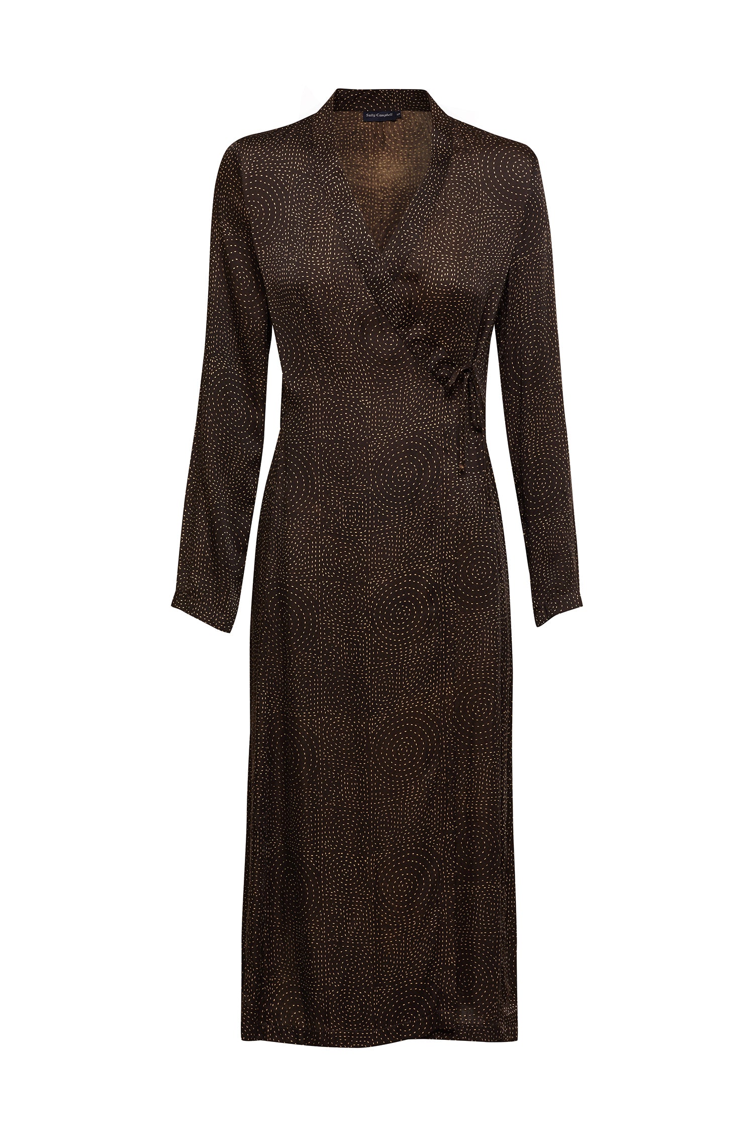 Chocolate Silk Coat Dress