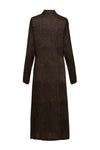 Chocolate Silk Coat Dress