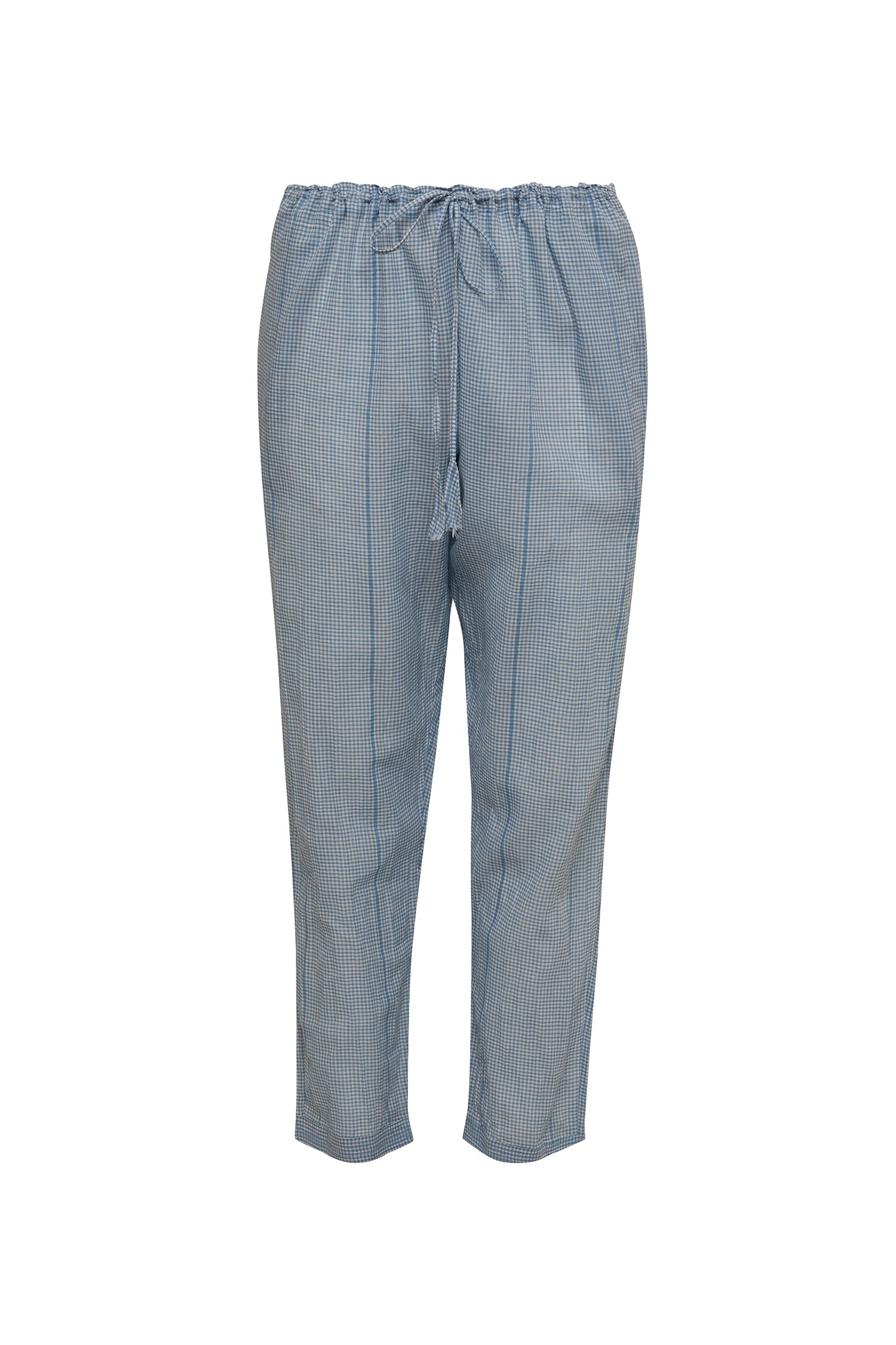 Blue Gingham Trouser