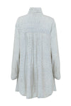 Indigo/White Silk Artist Smock