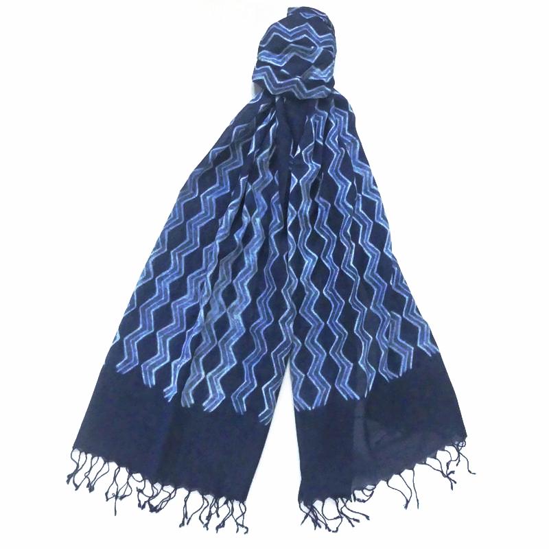 Shibori Zig Zag Shawl