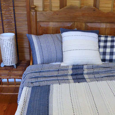 Small Blue Check quilt