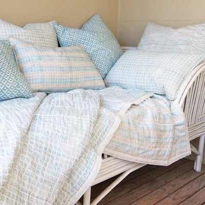 Prussian teal quilt