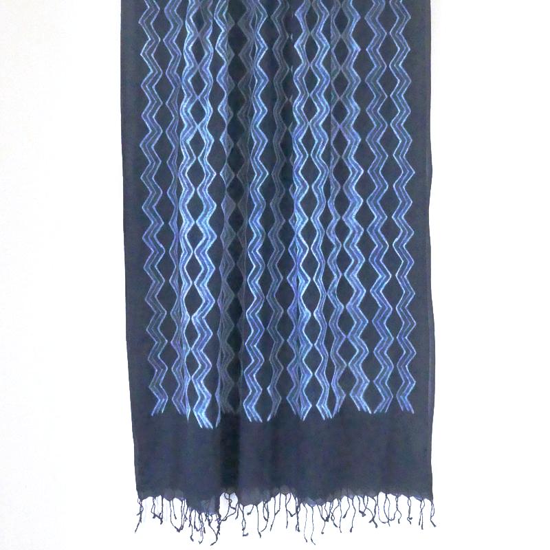 Shibori Zig Zag Shawl