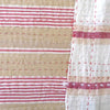 Tan with Red Ticking Quilt