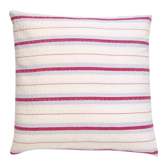 Rhubarb stripe cushion