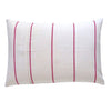 Stone and Red Ticking Cushion (2)