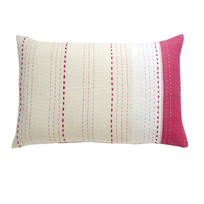 Red/Cream and white Cushion (2)