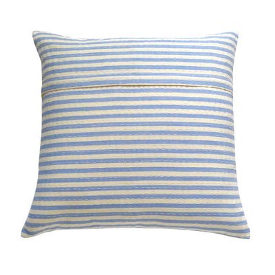 Blue Ticking Cushion (1)