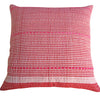 Red Check Cushion / Pink Stitching (1)