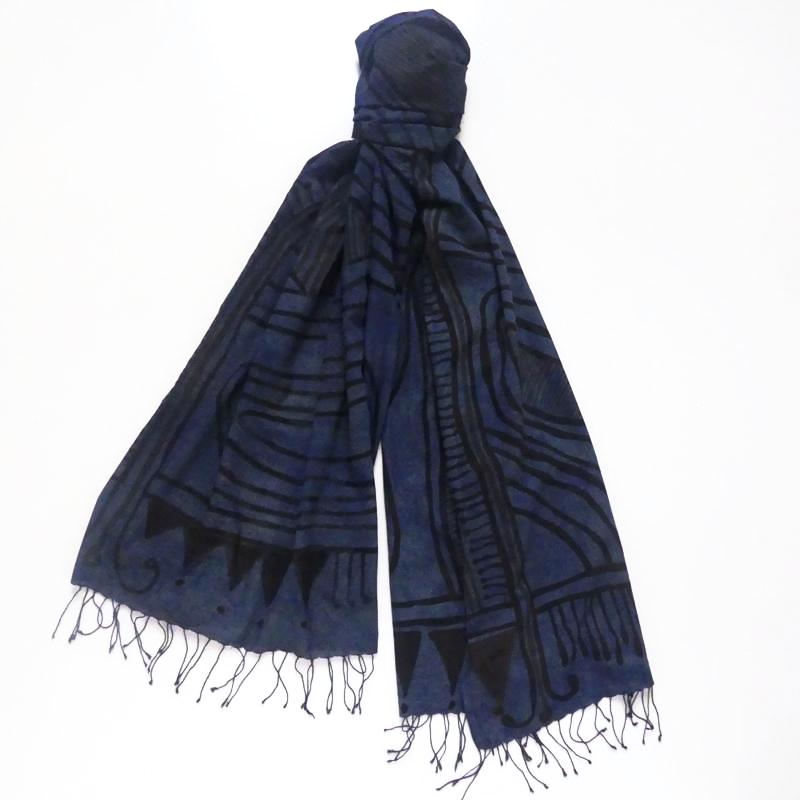 Inky Indigo Shawl