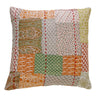 Geranium patchwork cushion