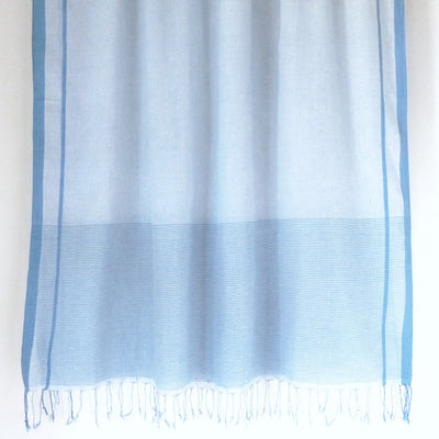 Blue Gingham Shawl