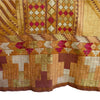 Golden-Orb Phulkari Vintage textile