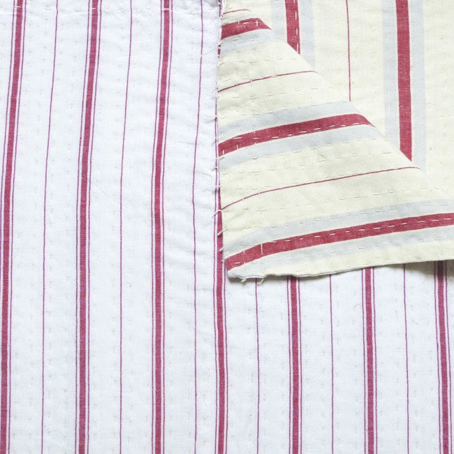 Red Ticking Quilt