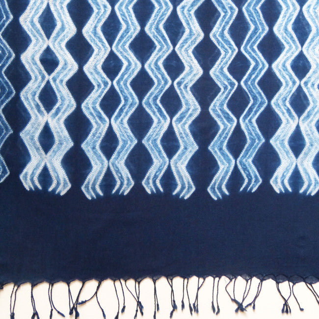 Shibori ZigZag sarong