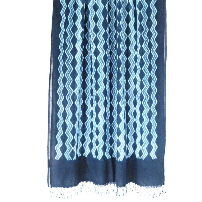 Shibori ZigZag sarong