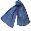 Indigo Silk Spot Scarf
