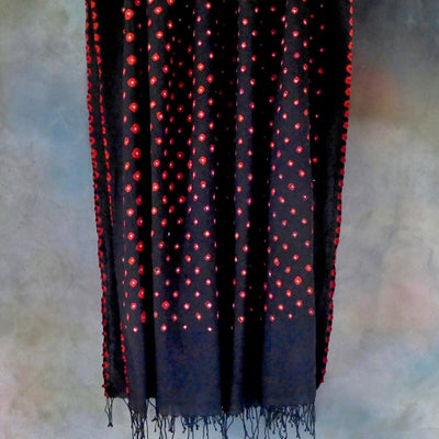 Scarlet Skies shawl