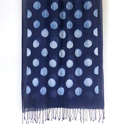 Shibori Indigo Scarf