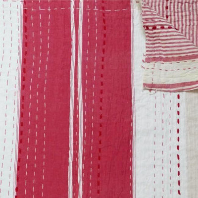 Red/Cream/White quilt