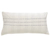 Ivory with Indigo Stitch bolster