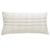 Ivory with Indigo Stitch bolster